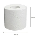 Бумага туалетная ЛАЙМА 128719 2-слойная, 24 рулона, тиснение, белая