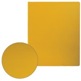 Папка на 2 кольцах BRAUBERG 228381, картон/ПВХ, 35 мм, желтая, до 180 листов
