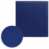 Папка на 4 кольцах с передним прозрачным карманом BRAUBERG, картон/ПВХ, 65 мм, синяя, до 400 листов, 223530