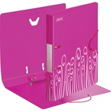 Папка пластиковая 2 кольца 30 мм А4 Attache Fantasy розовая, ширина корешка 35 мм
