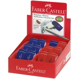 Ластик Faber-Castell &quot;Sleeve Mini&quot; 182411, прямоугольный, 54х25х13 мм, пластиковый футляр ассорти