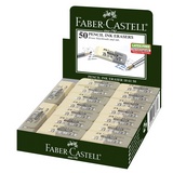 Ластик Faber-Castell Latex-Free 186150, скошенный, комбинированный, синтетический каучук, 50х16х7 мм