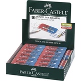 Ластик Faber-Castell Latex-Free 187040, скошенный, комбинированный, синтетический каучук, 56х20х7 мм