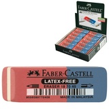 Ластик Faber-Castell Latex-Free 187040, скошенный, комбинированный, синтетический каучук, 56х20х7 мм