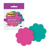 Блок-кубик фигурный 3M Post-it Super Sticky 7350-FLR суперклейкий, цветы, 80х80, 2 цв., по 75 л