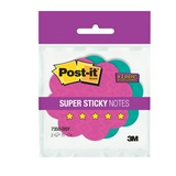 Блок-кубик фигурный 3M Post-it Super Sticky 7350-FLR суперклейкий, цветы, 80х80, 2 цв., по 75 л