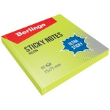 Cтикеры для записей с клеевым краем Berlingo Ultra Sticky LSn_39201, 75х75 мм, зеленый неон, 80 л