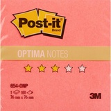 Стикеры Post-it Original Лето 654-ONP, 76х76 мм, маковый неон, 100 л