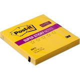 Стикеры 3M Post-it Super Sticky, 76х76 мм, ярко-желтый, с клейким краем, 90 л