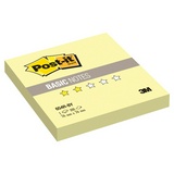 Бумага для заметок с клеевым краем Post-it Basic 654R-BY, 76х76 мм, канареечный желтый, 100 л