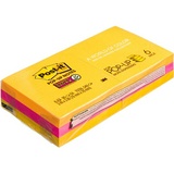 Стикеры Z-сложения Post-it Super Sticky 76х76 мм неоновые 2 цвета для диспенсера 6 блоков по 90 л