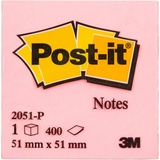 Стикеры Post-it Original 2051-P 51х51 мм пастельные 3 цвета 1 блок, 400 листов