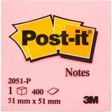 Стикеры Post-it Original 2051-P 51х51 мм пастельные 3 цвета 1 блок, 400 листов
