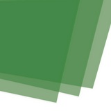 Обложки для переплета пластиковые BRAUBERG 530828 прозрачно-зеленые, А4, 150 мкм