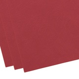 Обложки для переплета картонные BRAUBERG 530948 тиснение под кожу, красные, А4, 100 л, 230 г/м2