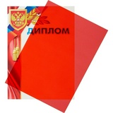 Обложки для переплета пластиковые ProMega Office красные, тонированные, А4, 200 мкм