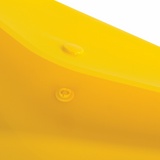 Папка-конверт с кнопкой BRAUBERG А4 до 100 л. непрозрачная желтая СВЕРХПРОЧНАЯ 0,2 мм, 270473