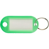 Бирки для ключей пластиковые 10 шт. в упак., цвет зеленый