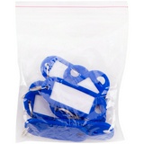 Бирки для ключей пластиковые OfficeSpace 268449, 10 шт. в упак, синие