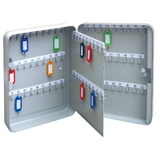 Шкафчик на 90 ключей BRAUBERG 290339, с замком, +90 брелоков, 300х240х80, серый