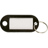 Бирки для ключей пластиковые 10 шт. в упак., цвет черный