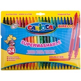 Фломастеры двусторонние Carioca &quot;Birello&quot; 41521, 24 цвета, 24 шт, смываемые