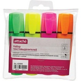 Набор текст-маркеров Attache Palette, 4 цвета, 1-5 мм