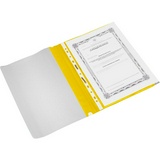 Папка-скоросшиватель с прозрачным верхом А4 Attache желтый, 10 шт. в упак