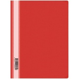 Папка-скоросшиватель с прозрачным верхом А4 OfficeSpace Fms16-1_717 красный, 160 мкм