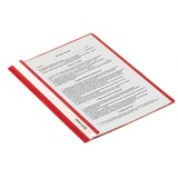 Папка-скоросшиватель с прозрачным верхом А4 BRAUBERG 220384, 180 мкм, красный