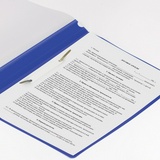 Папка-скоросшиватель с прозрачным верхом А4 BRAUBERG 220385, 180 мкм, синий