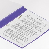 Папка-скоросшиватель с прозрачным верхом А4 BRAUBERG 220388, 180 мкм, фиолетовый