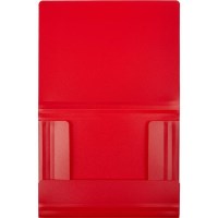 Папка пластиковая А4 с резинками Attache, красная, 0.6 мм