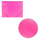 Папка на резинках BRAUBERG &quot;Office&quot; 228083, розовая, до 300 листов, 0,5 мм