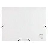 Папка на резинках BRAUBERG &quot;Office&quot; 228080, белая, до 300 листов, 0,5 мм