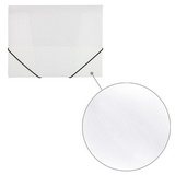 Папка на резинках BRAUBERG &quot;Office&quot; 228080, белая, до 300 листов, 0,5 мм