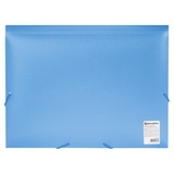Папка на резинках BRAUBERG &quot;Office&quot; 228078, голубая, до 300 листов, 0,5 мм