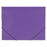 Папка на резинках BRAUBERG &quot;Office&quot; 228081, фиолетовая, до 300 листов, 0,5 мм