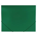 Папка на резинках BRAUBERG &quot;Office&quot; 227710, зеленая, до 300 листов, 0,5 мм
