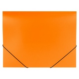 Папка на резинках BRAUBERG &quot;Office&quot; 228084, оранжевая, до 300 листов, 0,5 мм