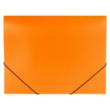 Папка на резинках BRAUBERG &quot;Office&quot; 228084, оранжевая, до 300 листов, 0,5 мм