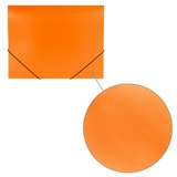 Папка на резинках BRAUBERG &quot;Office&quot; 228084, оранжевая, до 300 листов, 0,5 мм