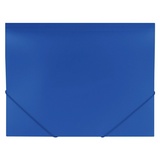 Папка на резинках BRAUBERG &quot;Office&quot; 227712, синяя, до 300 листов, 0,5 мм