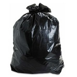 Мешки для мусора на 60 литров Attache черные 45 мкм, в рулоне 20 штук, 50x70 см