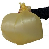 Мешки для мусора на 60 л Концепция Быта желтые ПНД, 10 мкм, в рулоне 20 штук, 58х68 см