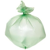 Пакеты для мусора биоразлагаемые Attache 30 л, 50х60 см, зеленый, 10 мкм, 30 шт