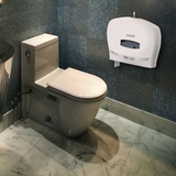 Диспенсер для туалетной бумаги ЛАЙМА PROFESSIONAL 601428, (Система T1/T2), большой, белый, ABS-пластик