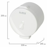 Диспенсер для туалетной бумаги LAIMA PROFESSIONAL ORIGINAL 605769, (Система T8), белый, ABS-пластик