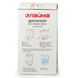 Диспенсер для жидкого мыла ЛАЙМА 601794, наливной, 1 л, ABS-пластик, белый