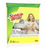 Салфетки хозяйствинные Scotch-Brite ULTRA, вискоза, 38х40 см, 3 шт. в упак